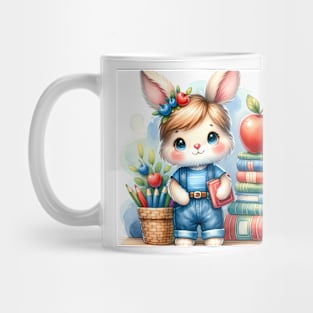 Bunny and Books Mug